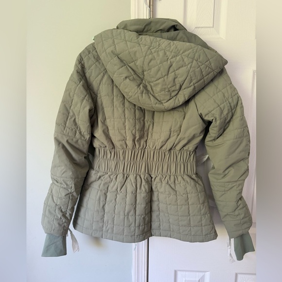 Free People FP Movement All Prepped Ski Snow Jacket Women’s Small S Greyed Olive - Picture 5 of 7